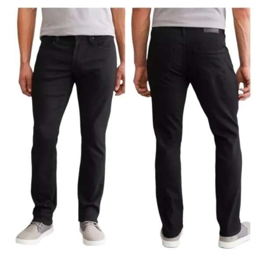 BKE Mason Tapered Straight Fit Jeans Mens 30 x‎ 30 Faded Black Stretch Denim